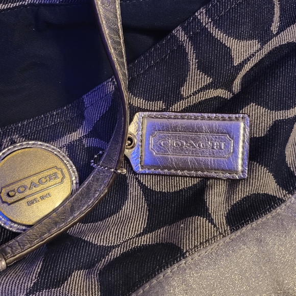 COACH Denim and Silver Diaper Bag - Picture 11 of 14